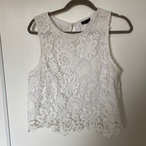 Topshop Lace Crop Top
